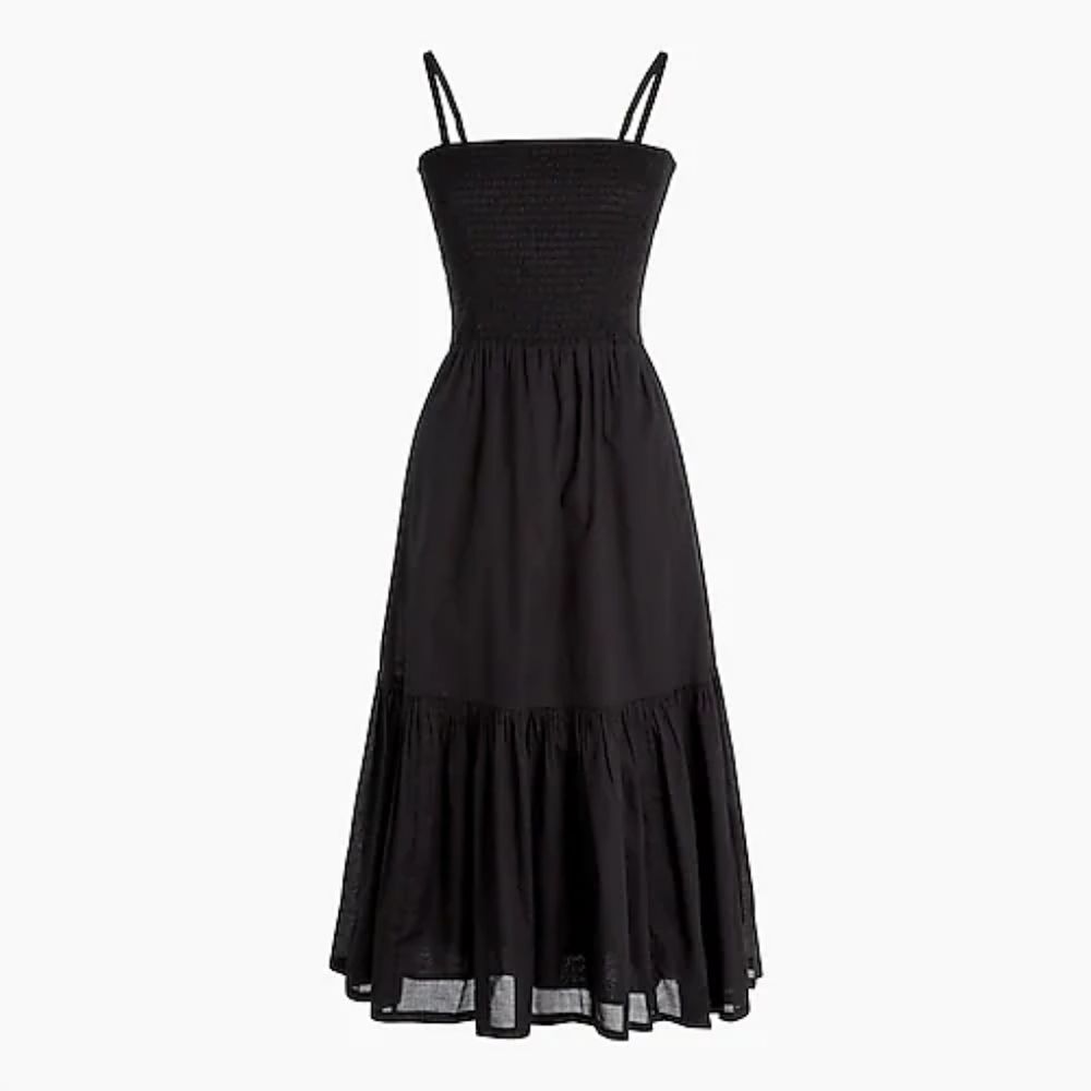 NWT J.CREW FACTORY smocked top midi dress